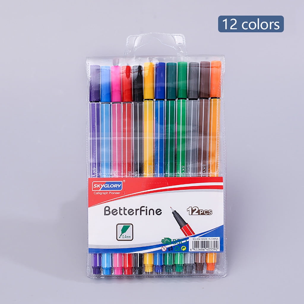 Lloopyting Colored Pencils Coloring Book Child Color Pen Set Marker Watercolor Brush Oily Colored Drawing Hook Line Pen School Supplies Office Supplies 10*5*3cm