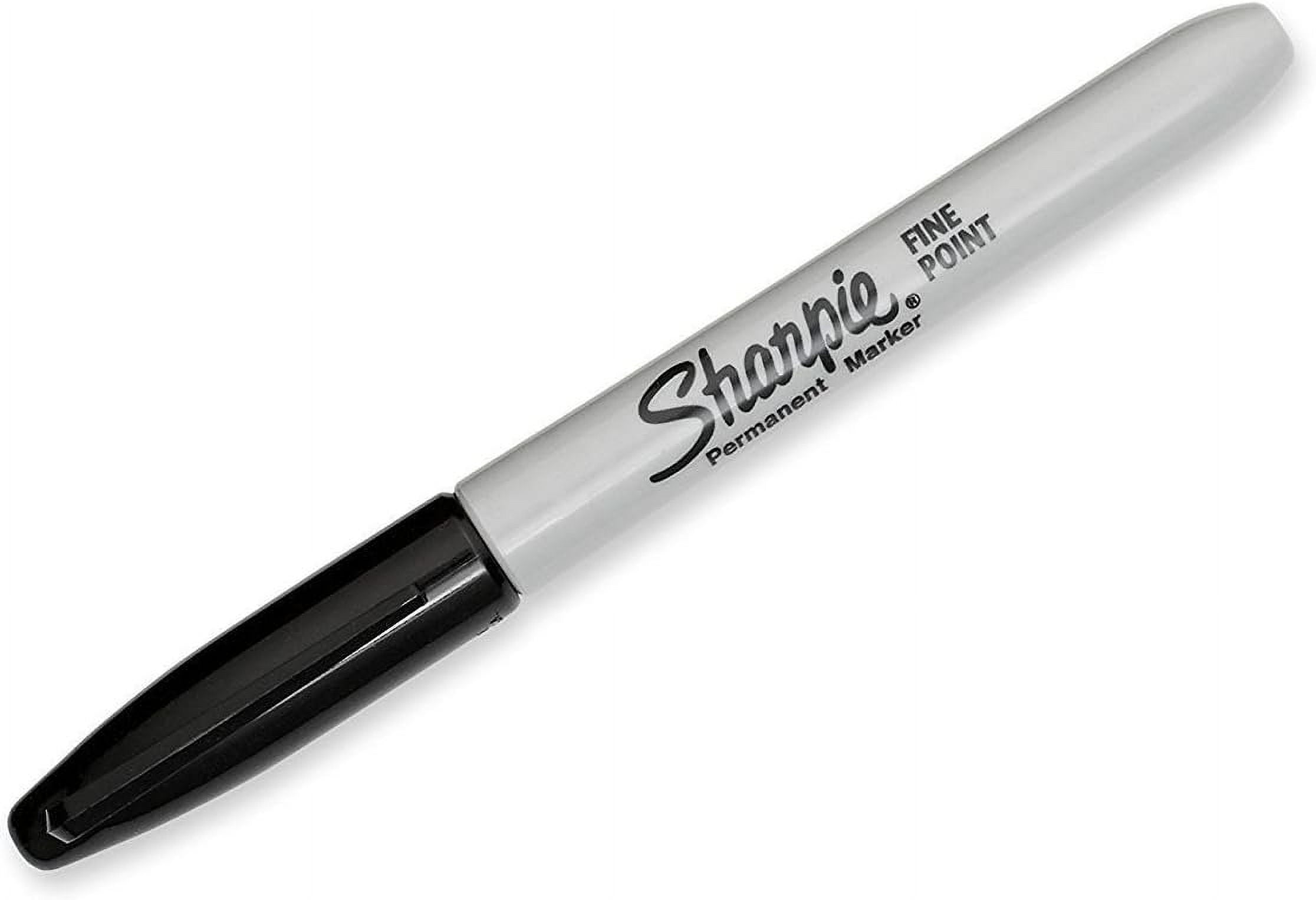 Sharpie 30162PP Fine Point Permanent Markers, Black, Permanent Ink, Ink Dries Quickly and Resists Both Fading and Water, Blister of 2 Markers, Pack of 3 Blisters, 6 Markers Total