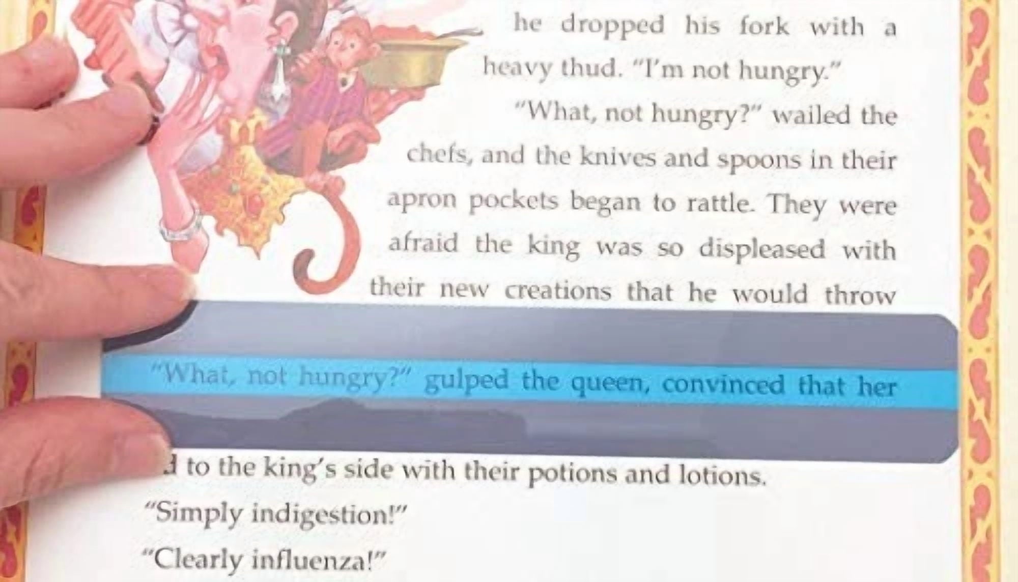 Fyna -Reading Guide Highlighter Strips, Set Of 5 (Blue, Orange, Green, Pink And