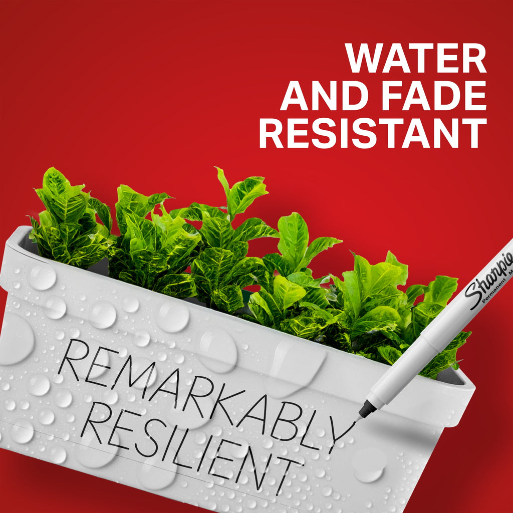 Sharpie Permanent Markers, Ultra Fine Point, Blue, Dozen