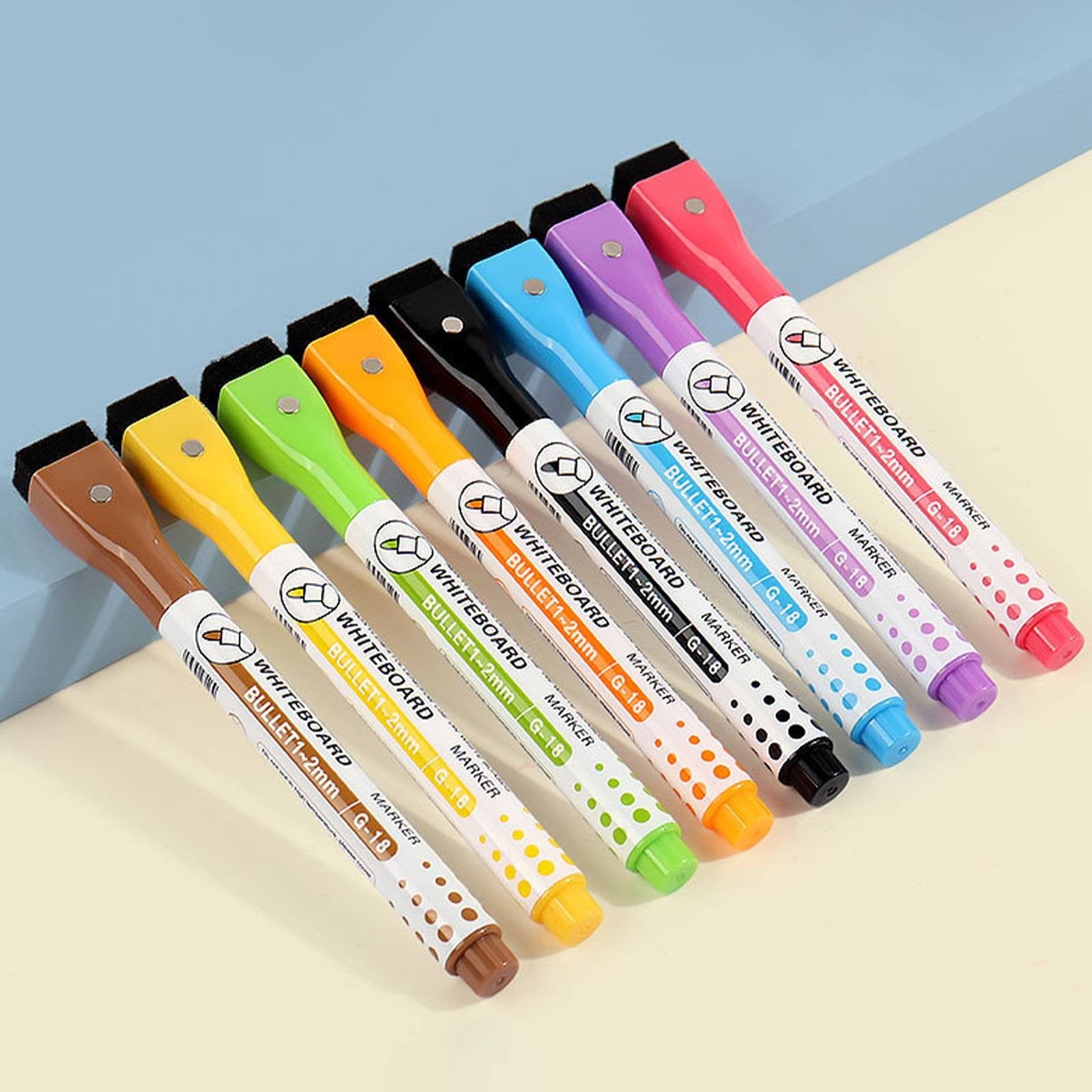 HomiTools White Board Marker Double Whiteboard Marker Friendly Material for Study Meeting Doodling Planning Brown Vibrant Whiteboard Marker Dry-Erase Pen with Color Options Brown