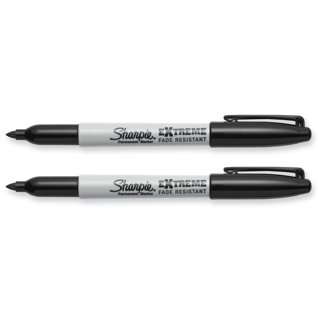 Sharpie Extreme Permanent Markers, Fine Point, Black, 2 Count