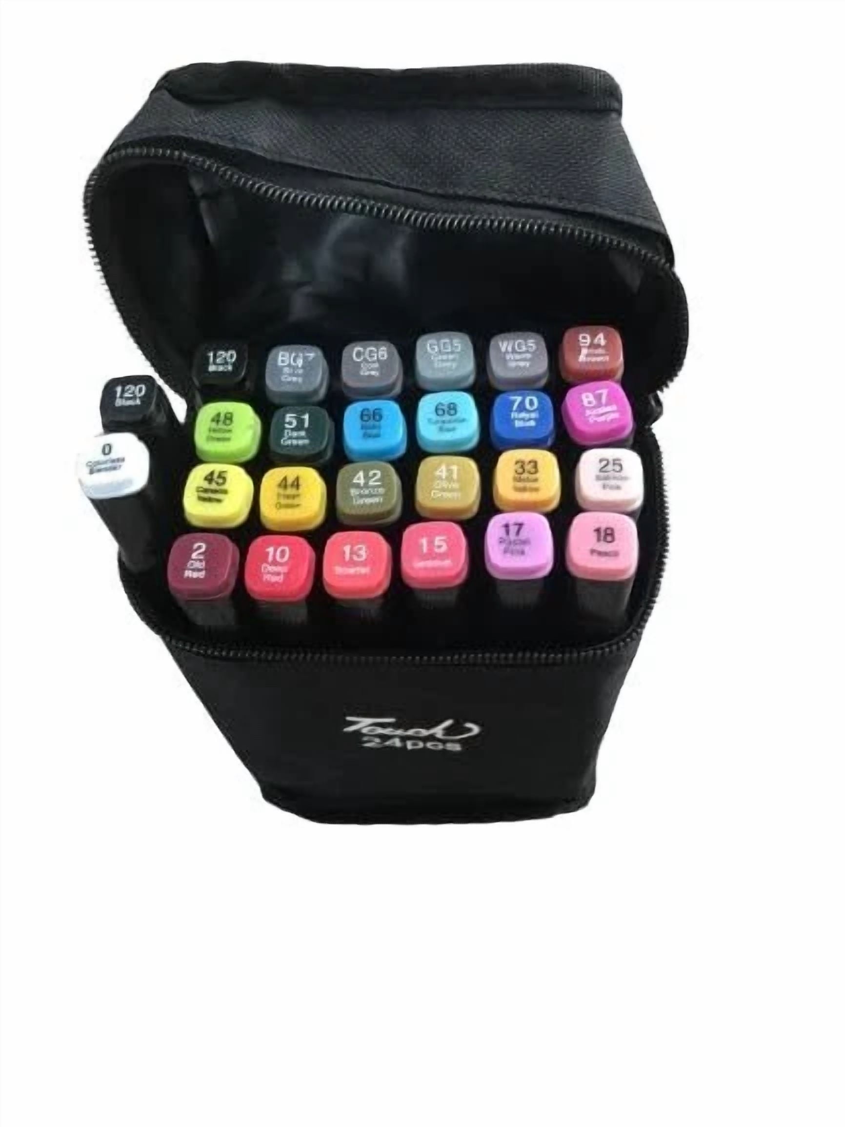 24 Premium Dual-Tip Fabric Markers -Permanent For Clothes, Shoes, Etc