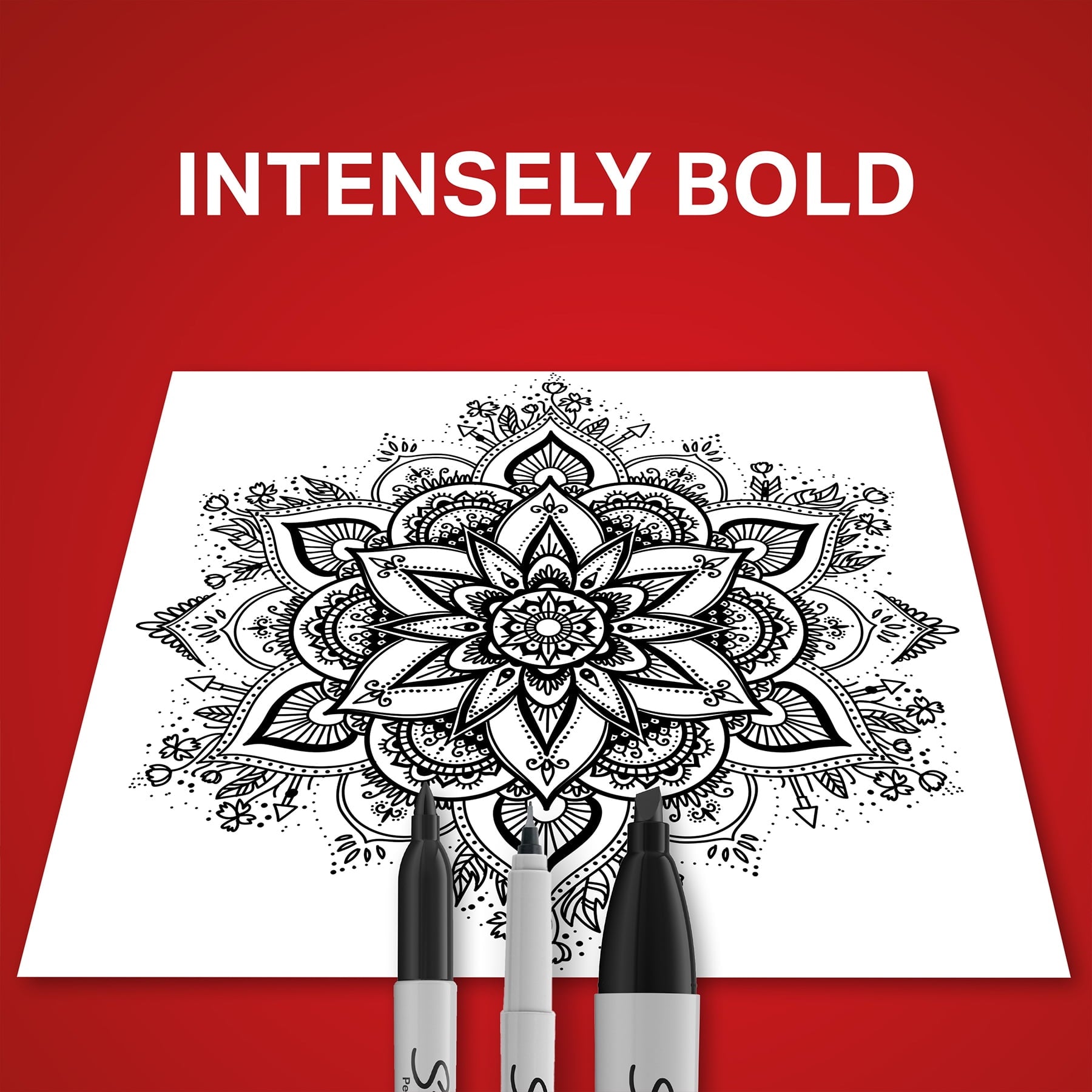 Sharpie Permanent Markers, Multi-Tip Pack, Fine/Ultra Fine/Chisel Tip, Black, 6 Count