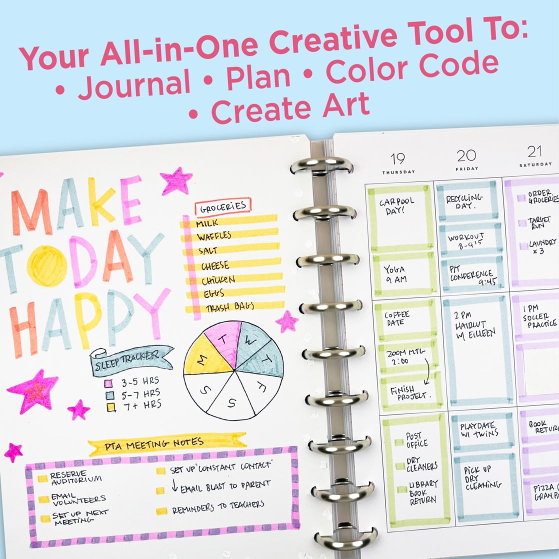 Zebra Pen Mildliner Double-Ended Creative Highlighter Set - Planner Colors