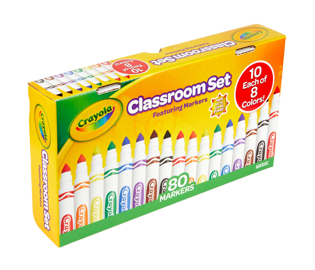 Crayola Classroom Set Broad Line Art Markers, 80 Ct, Teacher Appreciation Week Gifts, Teacher Supplies