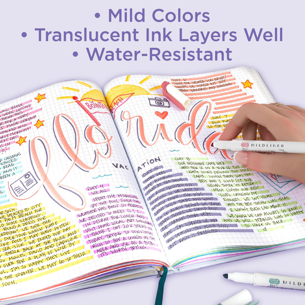 Zebra Pen MILDLINER Dual-Tip Creative Highlighter