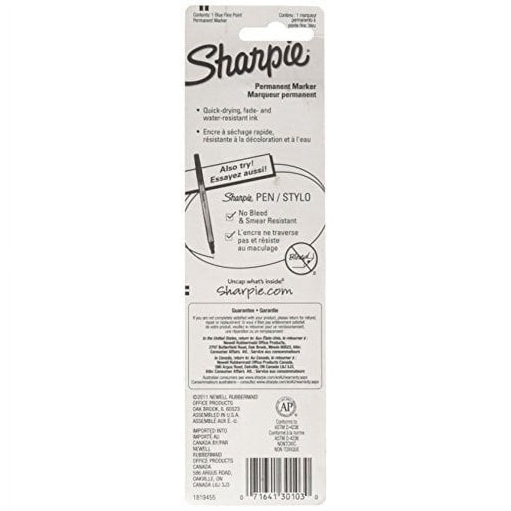 Sharpie #30103 Blue Fine Point Sharpie (30103PP)