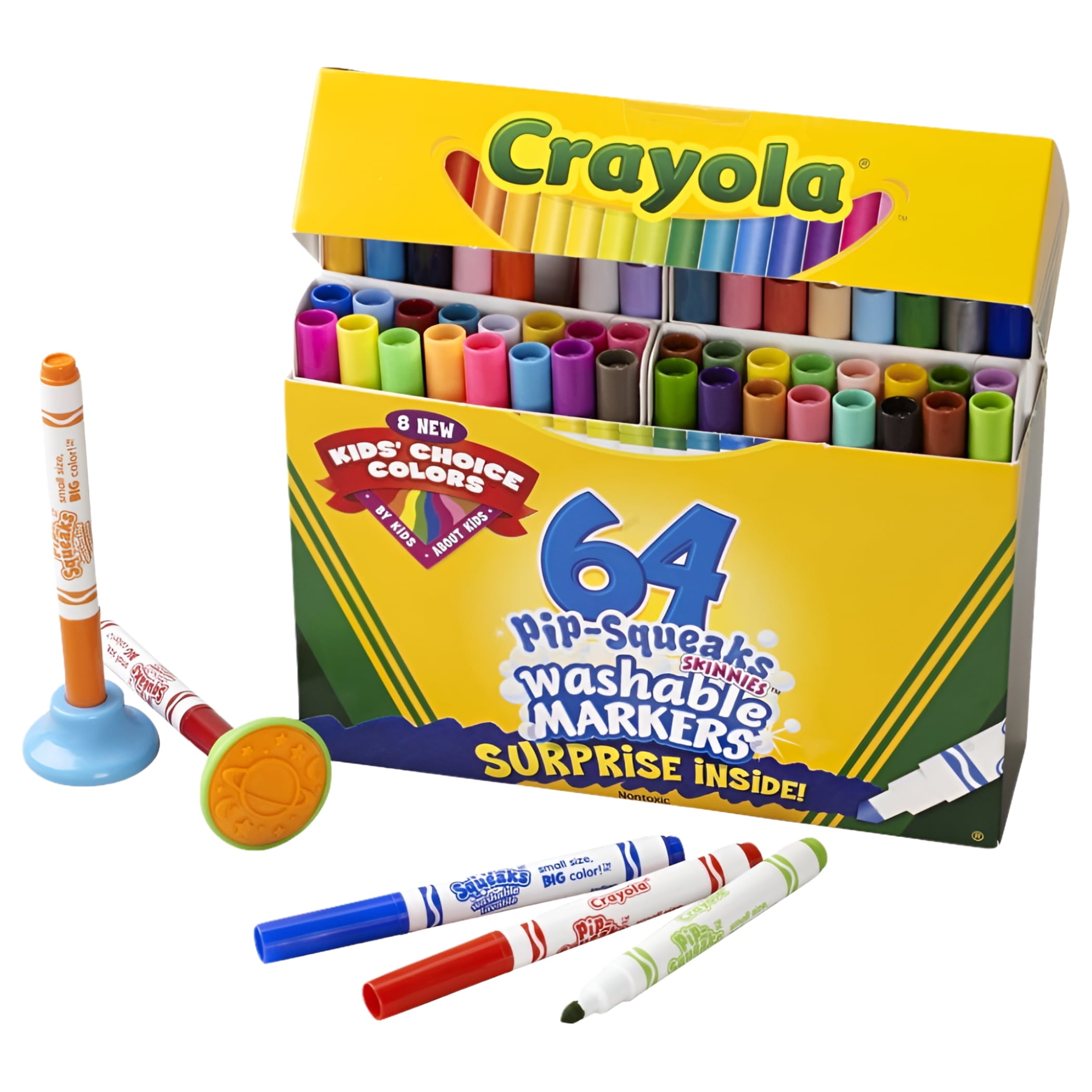 Crayola Pip-Squeaks Skinnies Set, 64-Colors