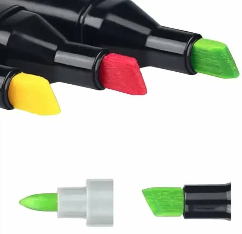 24 Premium Dual-Tip Fabric Markers -Permanent For Clothes, Shoes, Etc