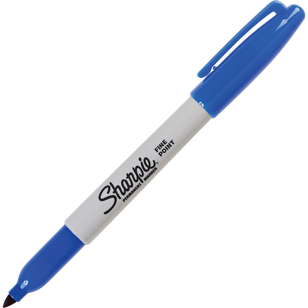 Sharpie Permanent Markers, Fine Point, Blue, 36 Count