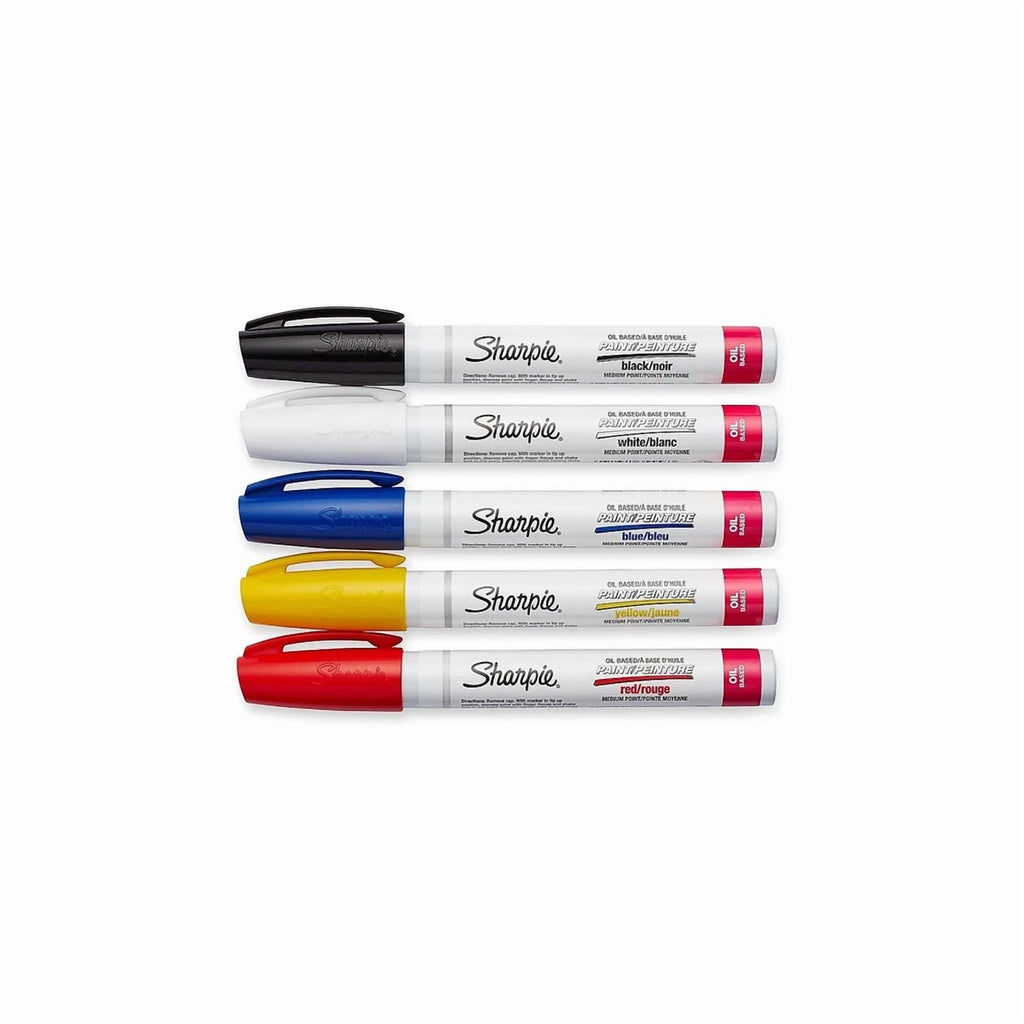 Paint Sharpie Oil Base Medium Point 5/Pk Ast 34971Pp