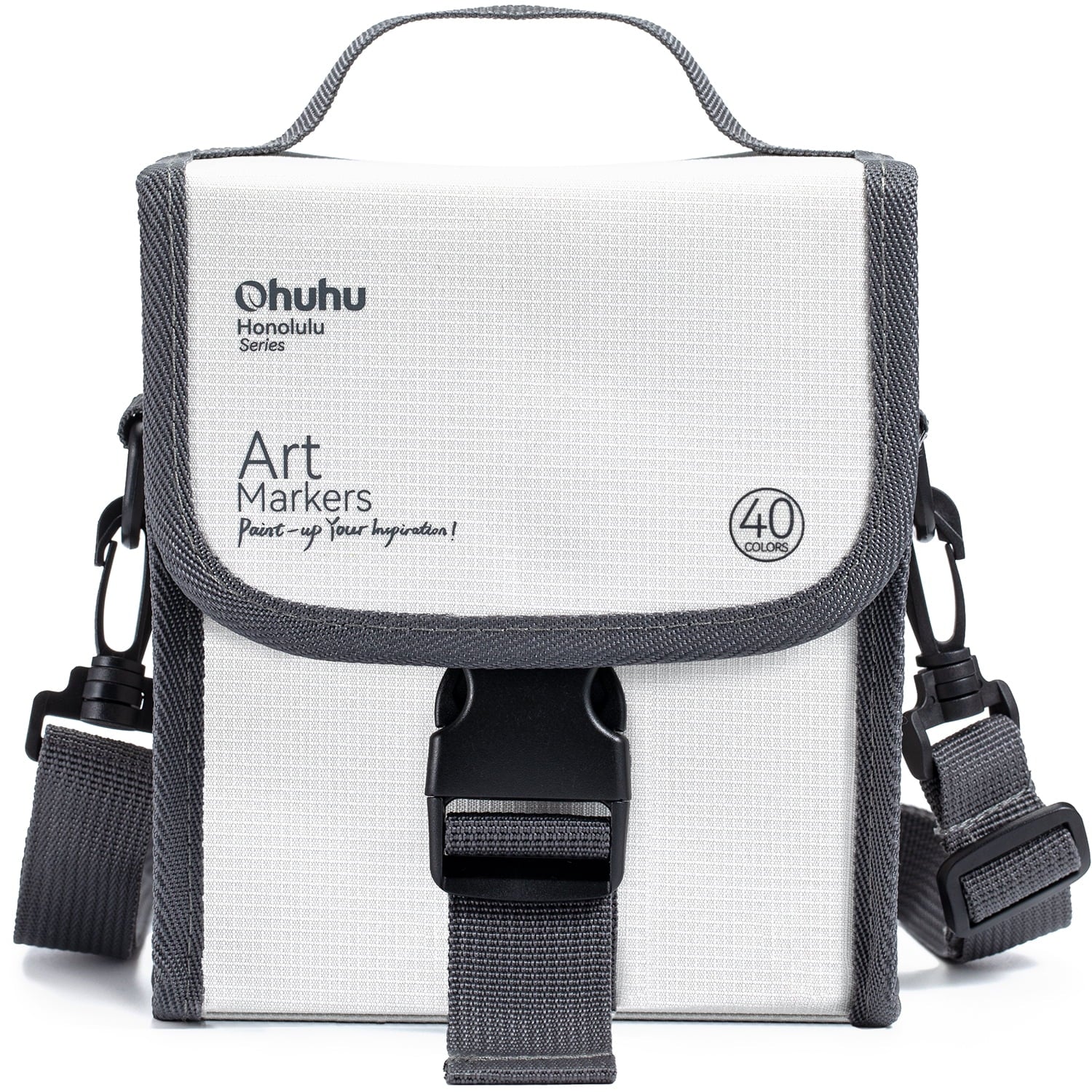 Ohuhu 40 Unique Color Markers Brush & Chisel Double Tipped Marker Set  for Drawing and Illustration