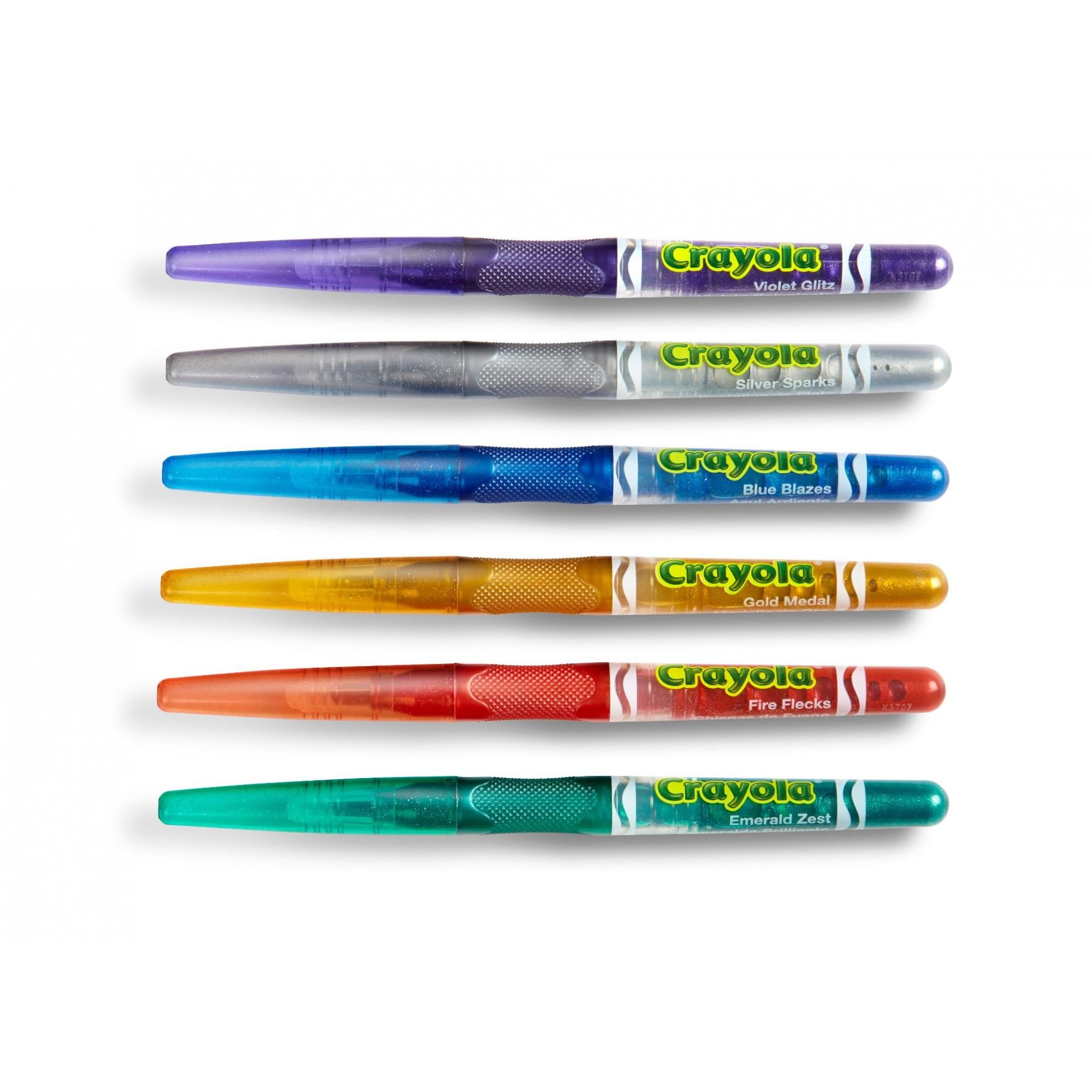 Crayola Glitter Markers, 6-Colors