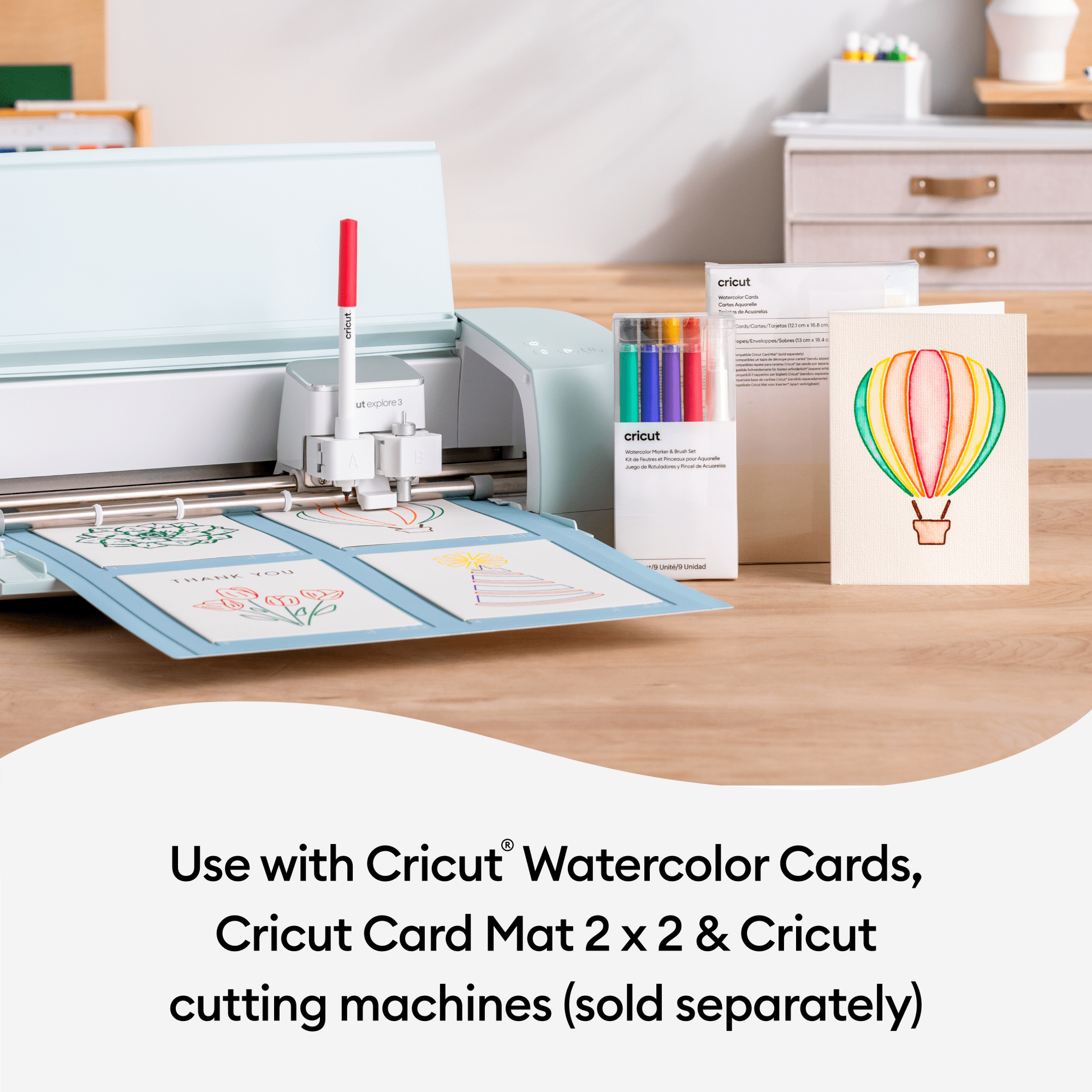 Cricut® Watercolor Marker & Brush Set (9 ct), 1.0 mm