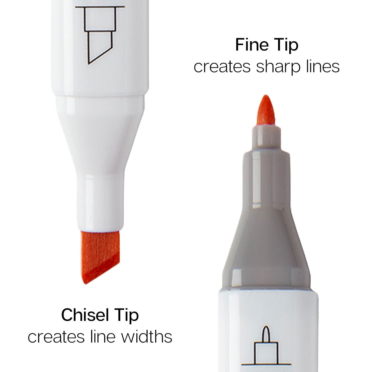 KINGART&reg; PRO Double-Ended Art Alcohol Markers, 24 Bright Palette Colors with Both Fine & Chisel Tips and Superior Blendability