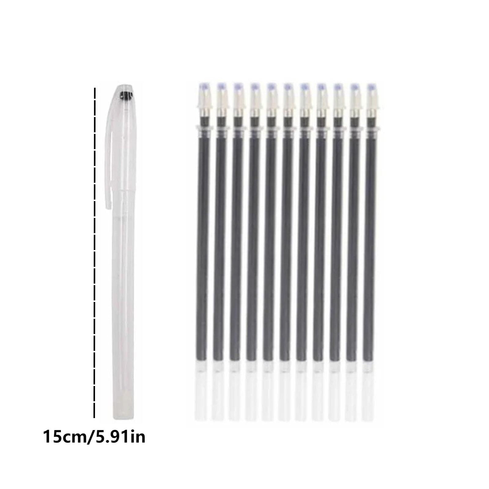 LKWLPD 4 Colors Heat Erasable Pens for Fabric Heat Erasable Fabric Marking Pens 0.5mm Fabric Markers for Sewing Assorted Colors Embroidery Pen for Quilting Sewing DIY Dressmaking Accessories