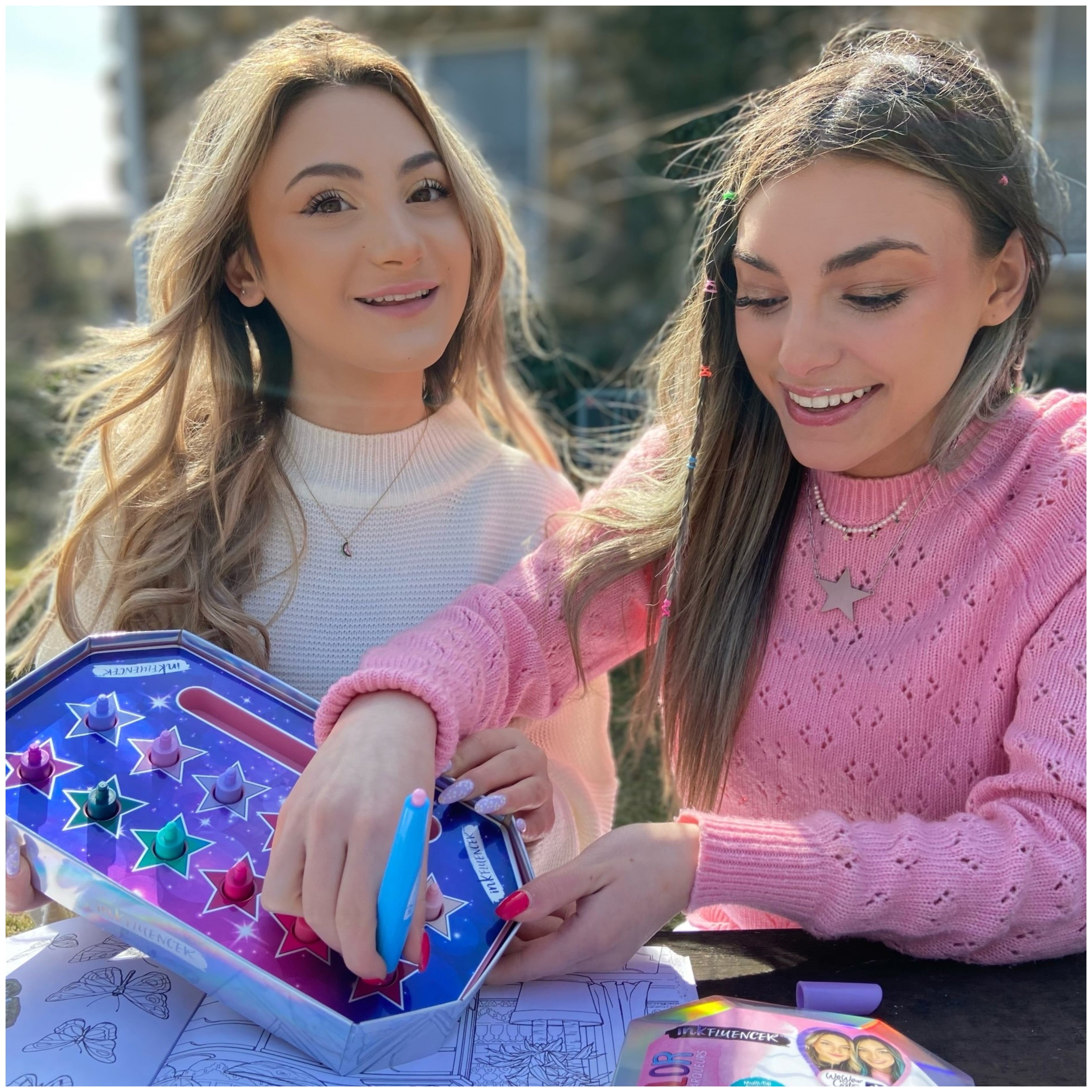 inkFLUENCER, We Wear Cute Click N Color Cosmo Marker Set, 12 Colors