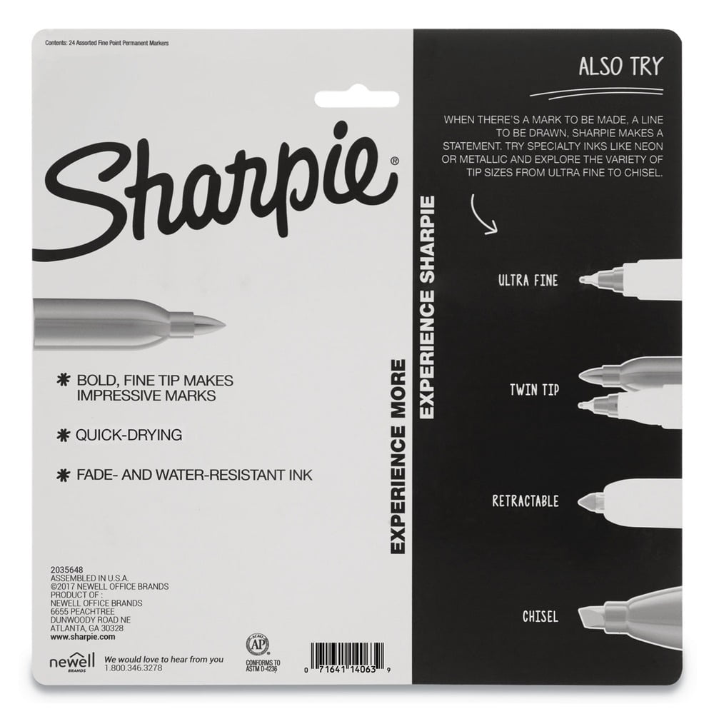 Sharpie Cosmic Colors Marker Sets, 24-Markers, Fine