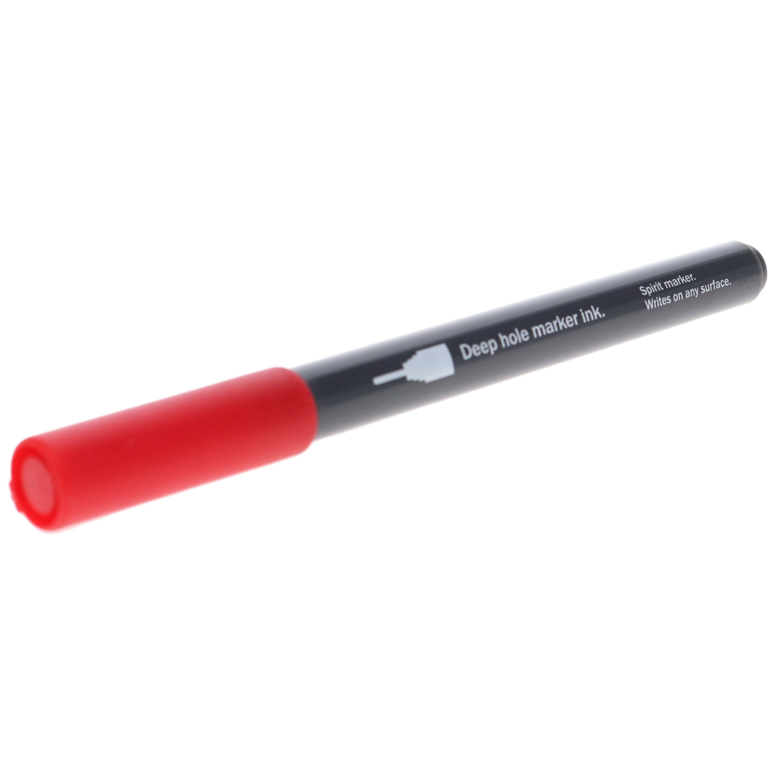 Hultafors Deep-Hole Permanent Marker (Red) (2-Pack)