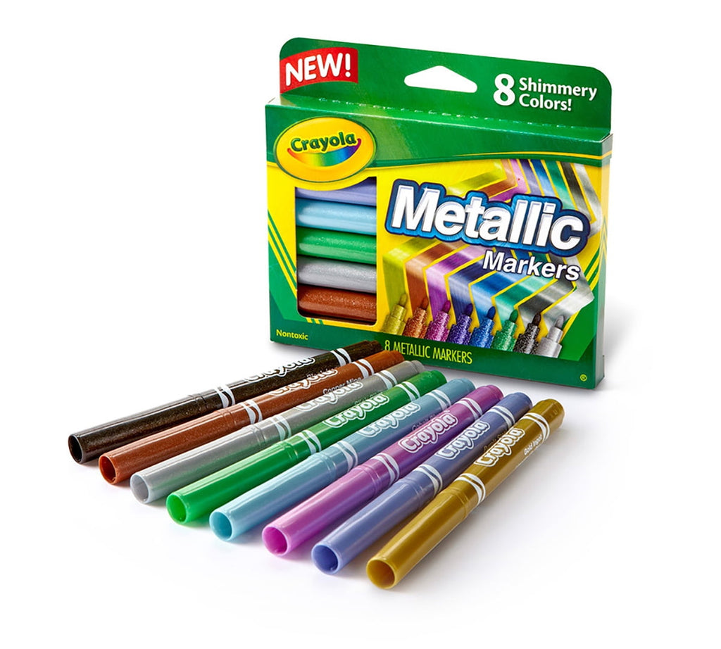 Crayola Metallic Markers, 8 Count