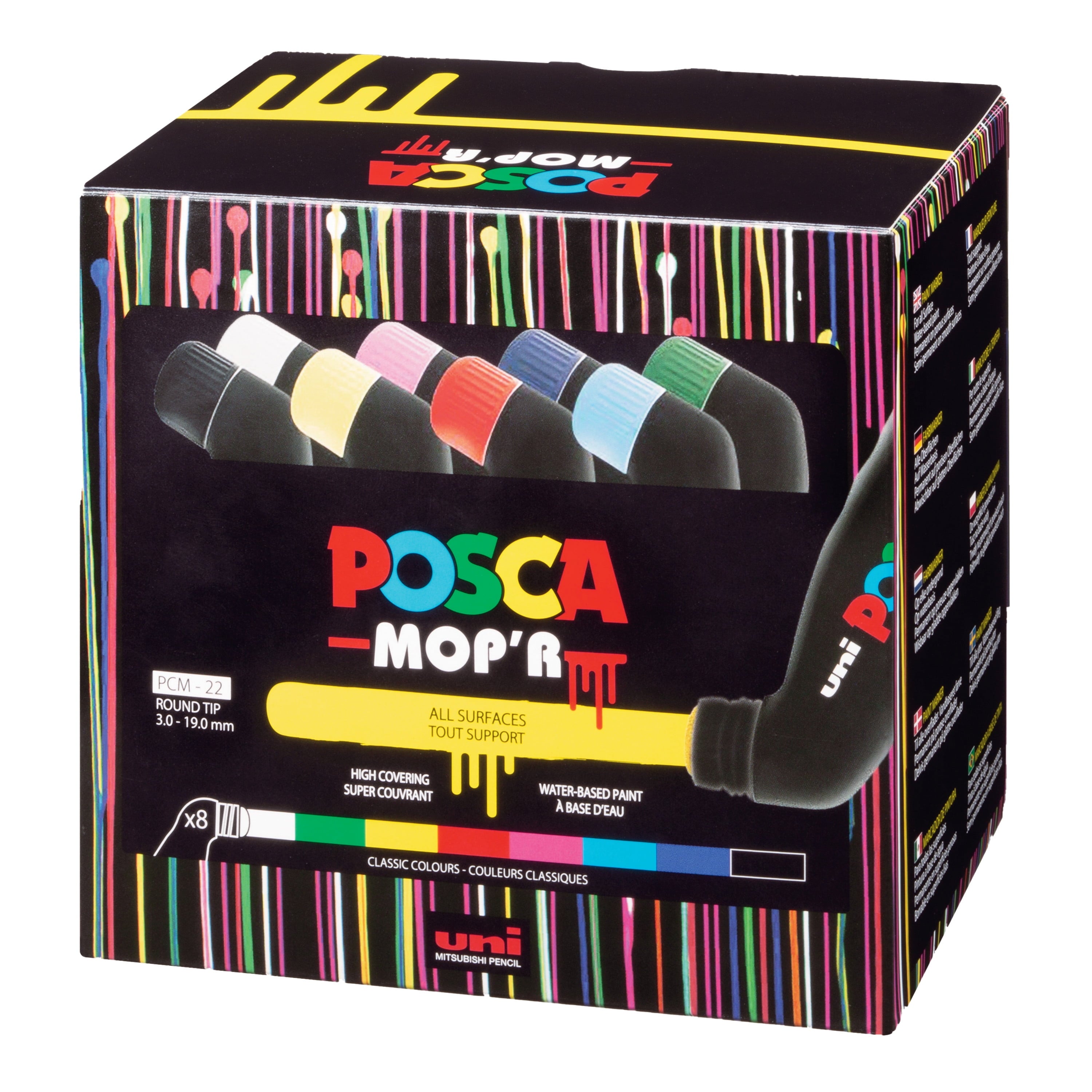 POSCA MOP'R Paint Markers, Set of 8