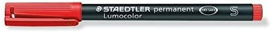 Staedtler Lumocolor Permanent Superfine Pen Pack - 6 Colors w/ Stand-Up Box - Re