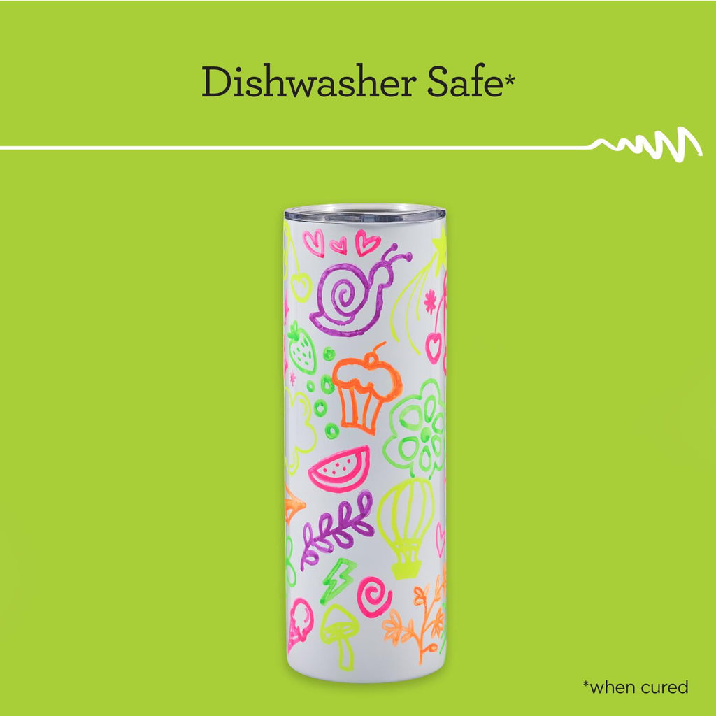 Apple Barrel Multi-Surface Medium Tip Paint Pens Set, Neon, 5 pc