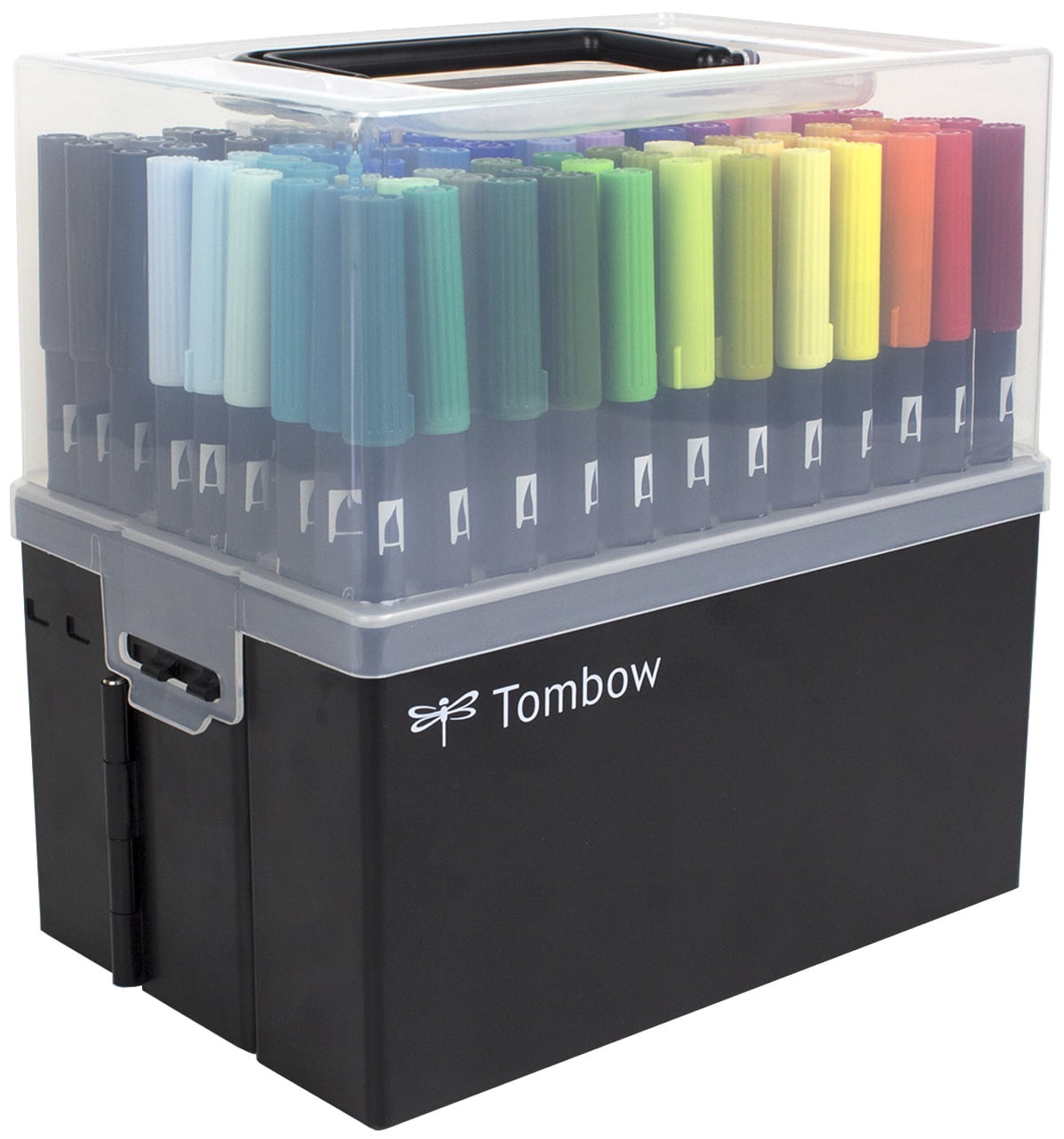 Tombow Dual Brush Marker Set W/Marker Case 108pc-