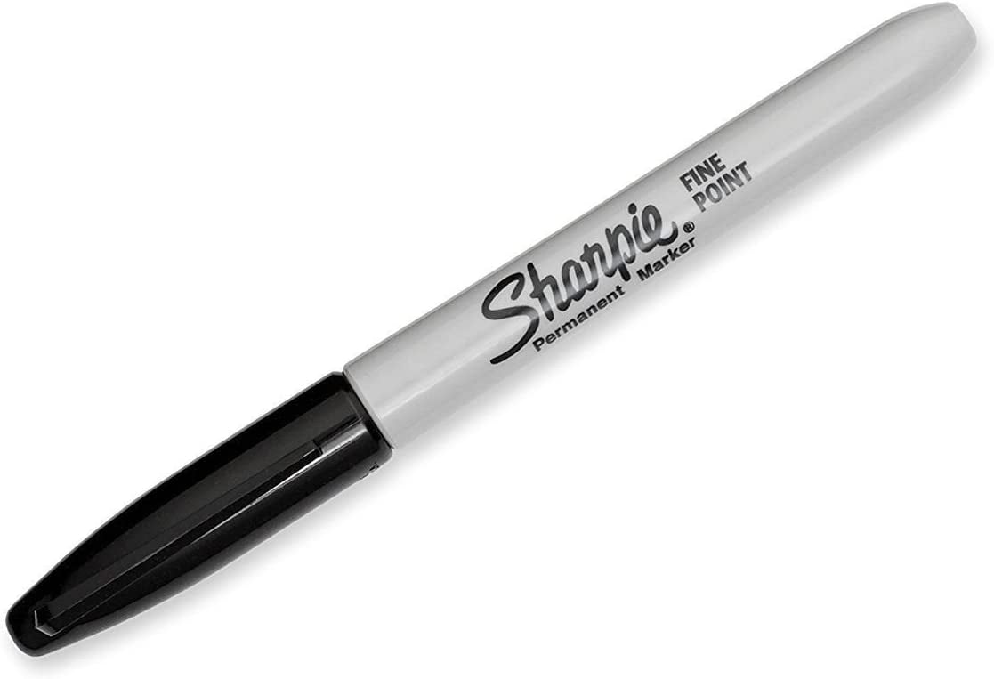 Sharpie Permanent Markers Fine Point Black 12 Count Black 12 count