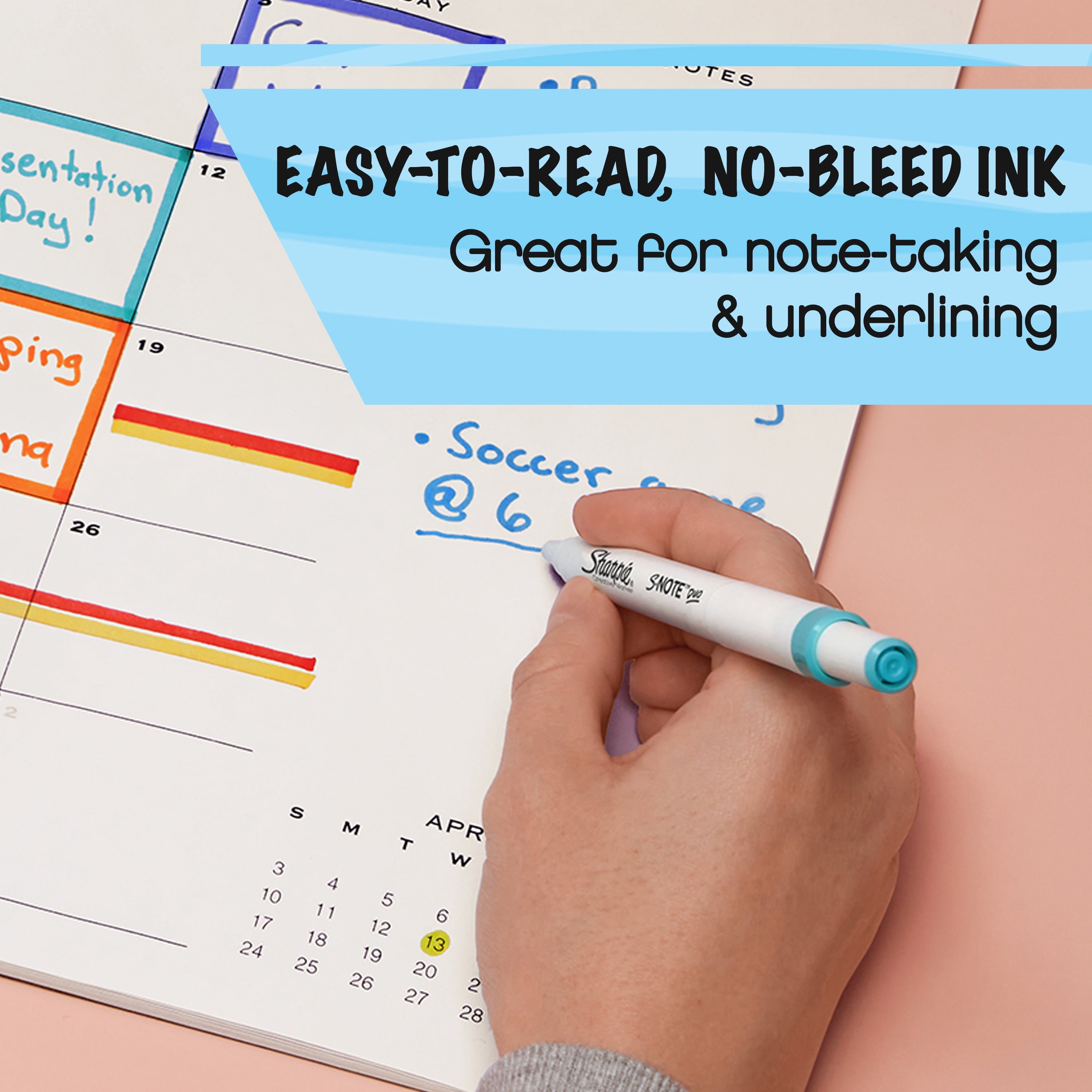 Sharpie S-Note Duo Dual-Ended Creative Markers, Assorted Colors, Fine & Chisel Tips, 16-Ct