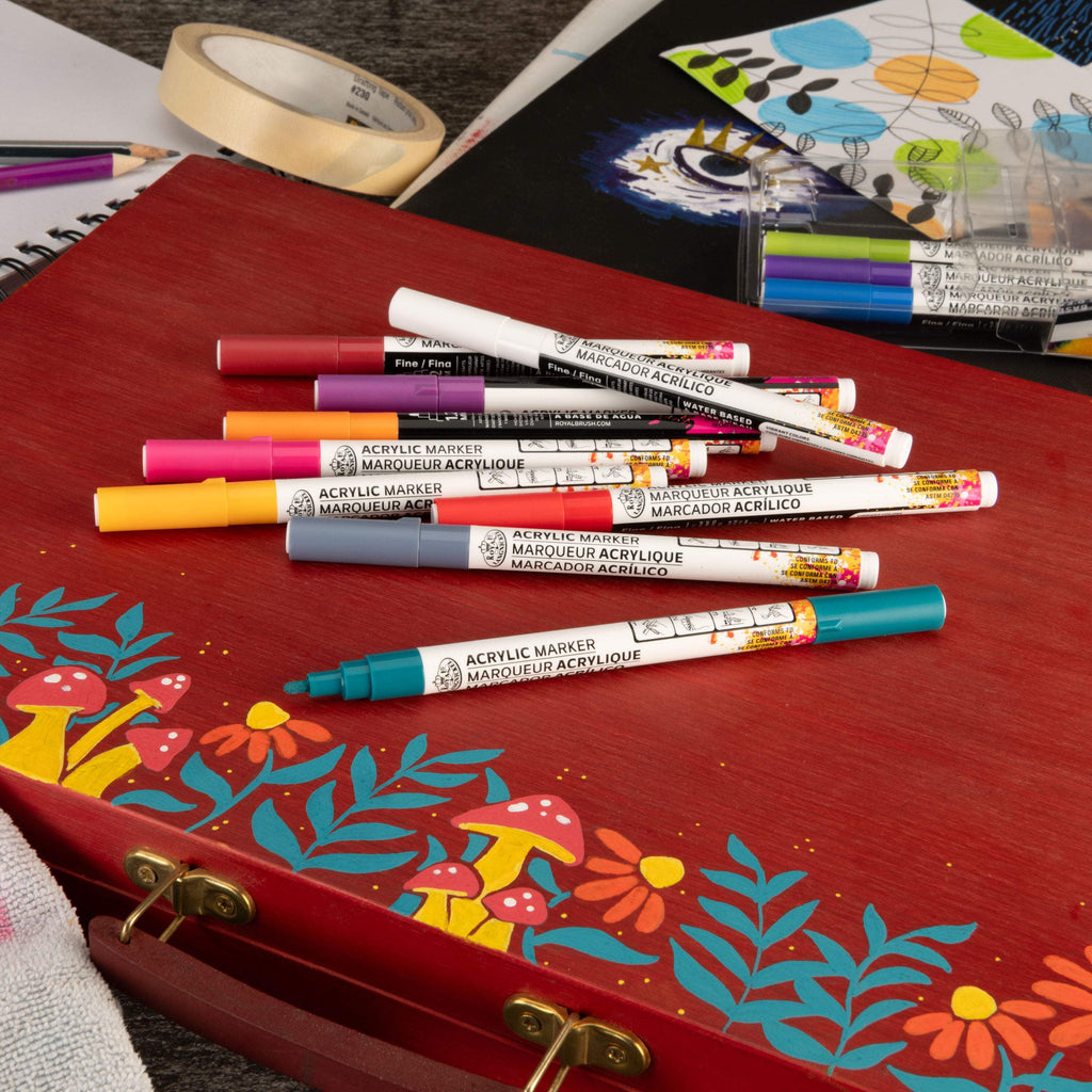 Royal & Langnickel 12 Piece Acrylic 1.2 mm Jewel Markers