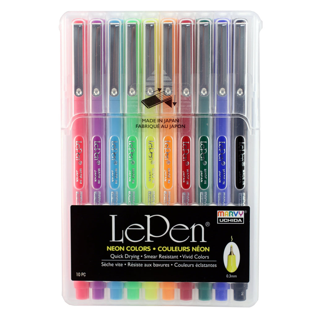 LE PEN 10 PIECE NEON SET