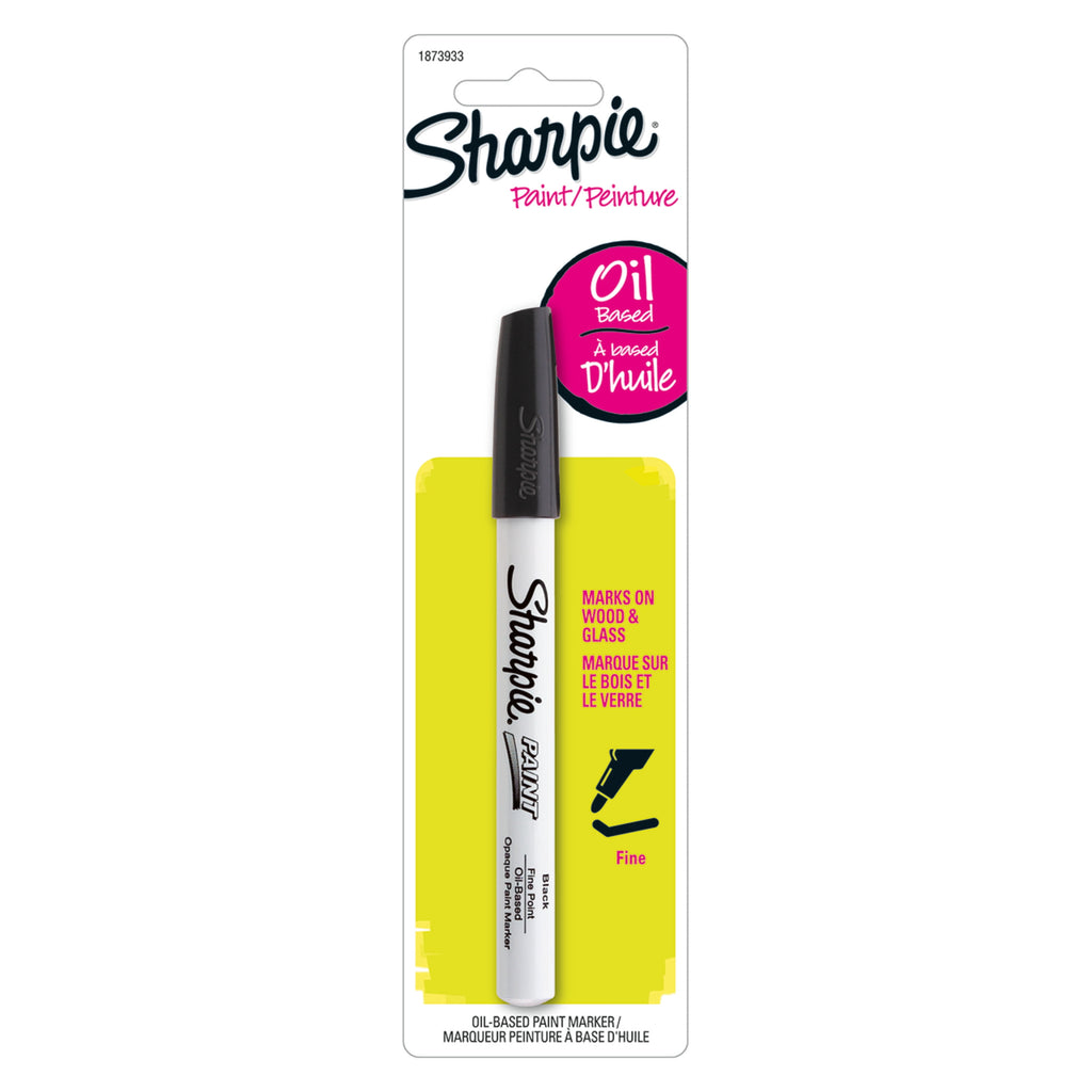 Sharpie Paint Permanent Marker, Fine Point, Black