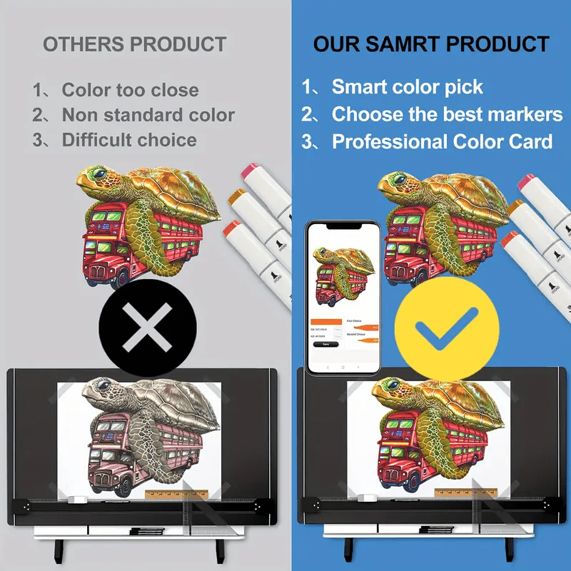 Panbear Alcohol Double-Ended Art Markers Set Dual Point, Assorted Colors, 80 Counts