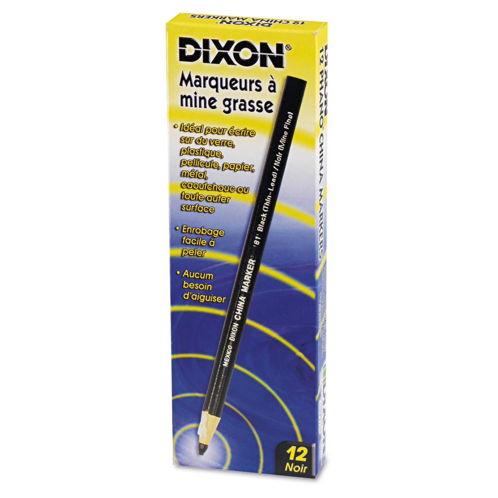 Dixon, DIX00081, Phano Nontoxic China Markers, 12 / Dozen