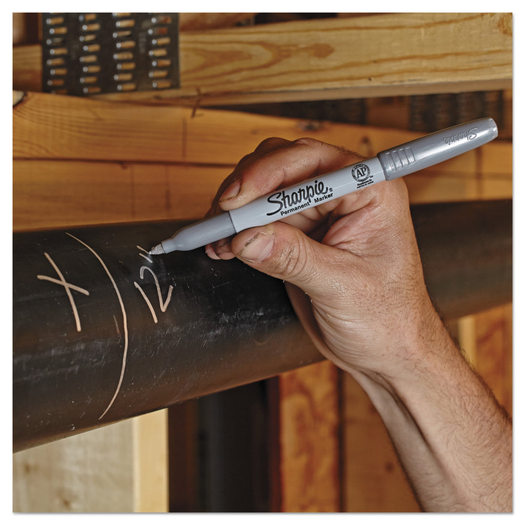 Sharpie Metallic Permanent Markers, Fine Point, Gold/Silver/Bronze, 36 Count