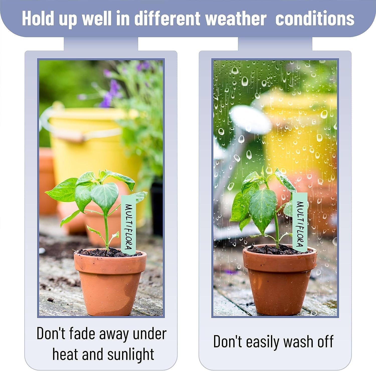 Mr. Pen- Plastic Plant Labels, 100 Pcs, 4“, Pastel Colors Plant Markers, Plant Tags, Garden Labels, Garden Markers, Plant Labels for Outdoor Garden Waterproof, Planting Sticks for Seeds