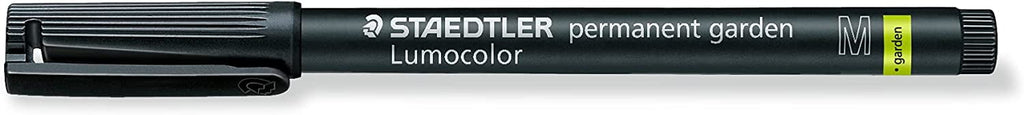 STAEDTLER Garden Marker Pen 319 Permanent Marker Outdoor Marker - Black Ink - Pack of 2