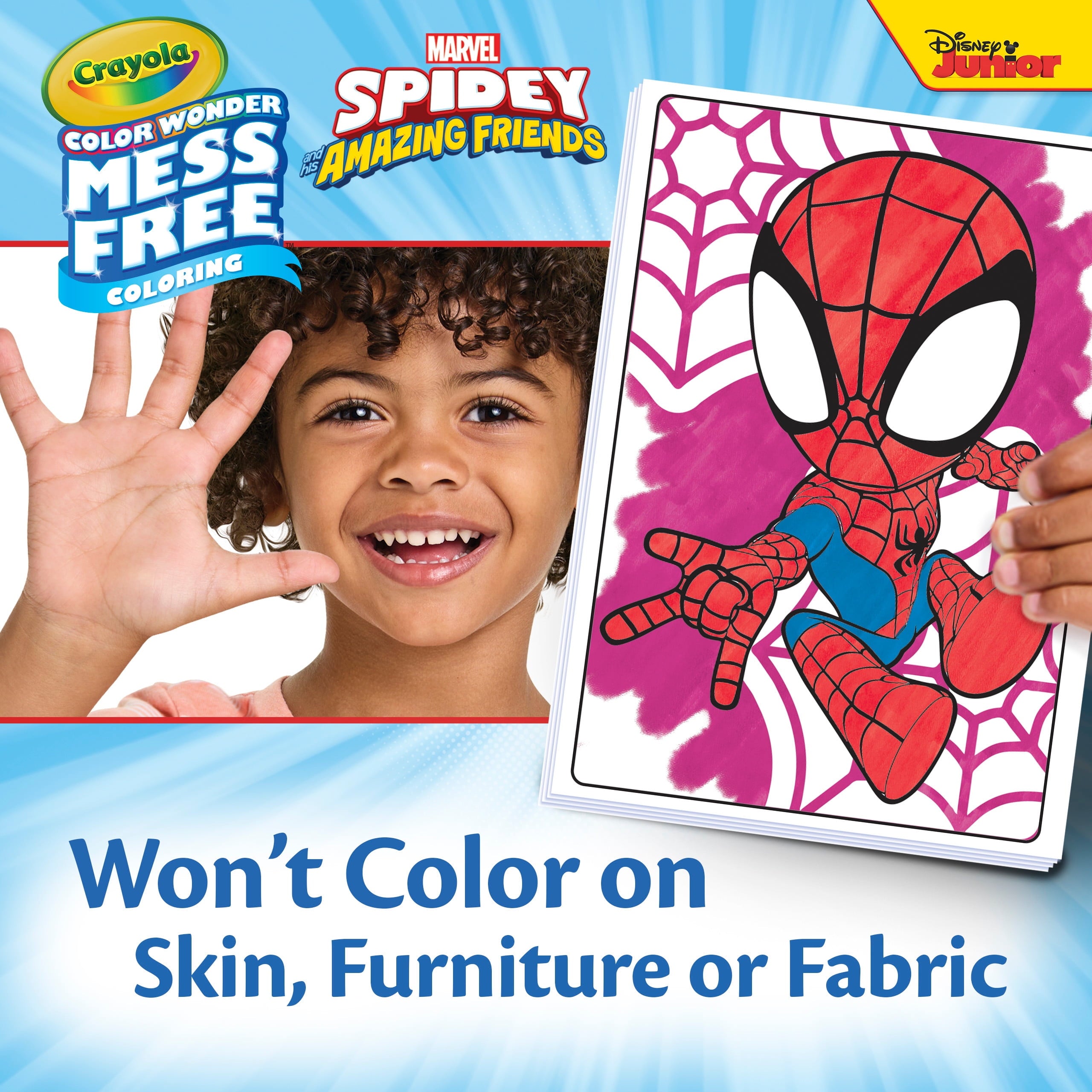 Crayola Color Wonder Spidey & His Amazing Friends Mini Box Set, Toddler Craft, Spiderman Gift for Kids, 3+
