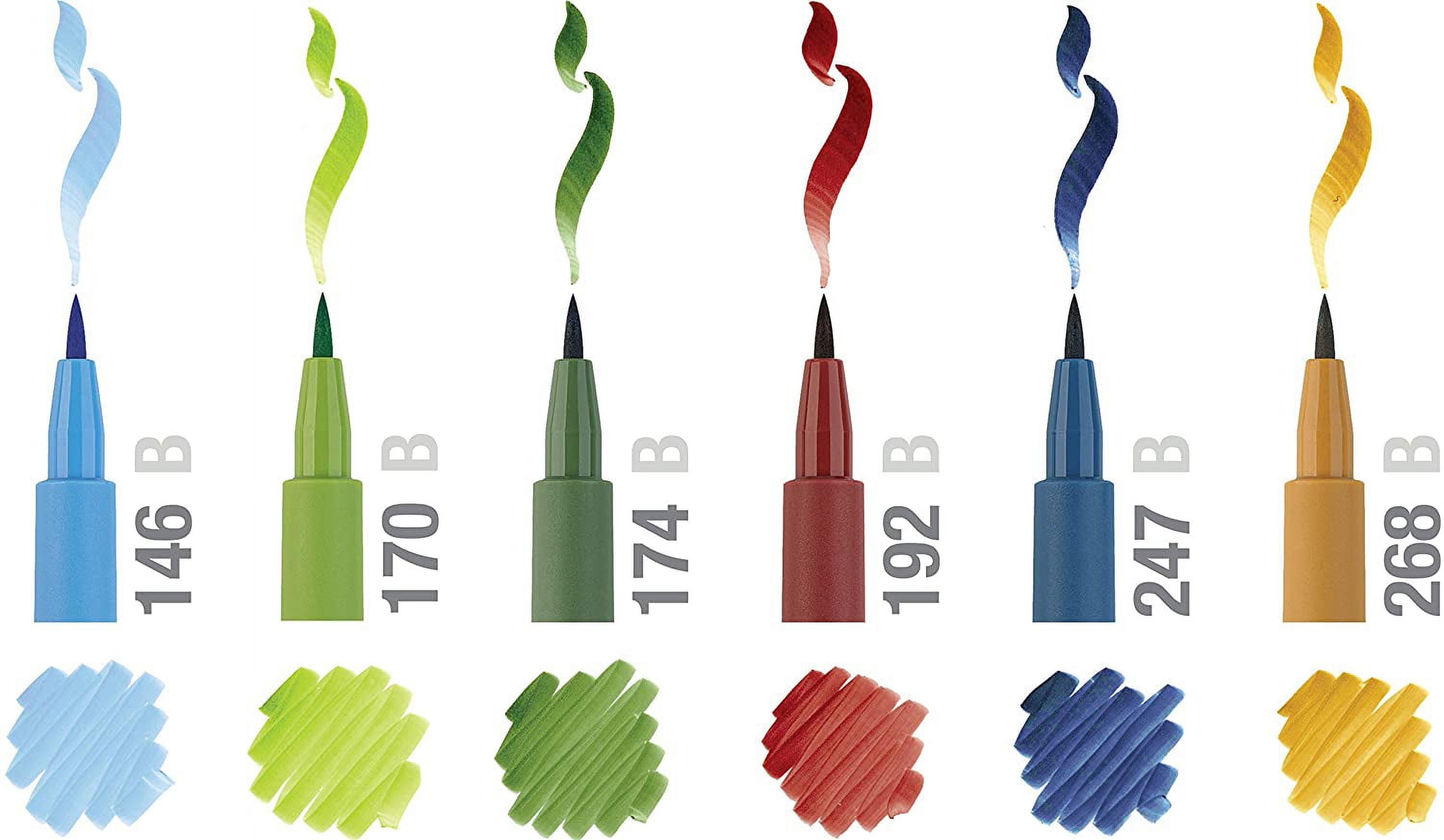 Faber-Castell – PITT Artist Color Brush – Wallet Set of 6 Landscape Markers