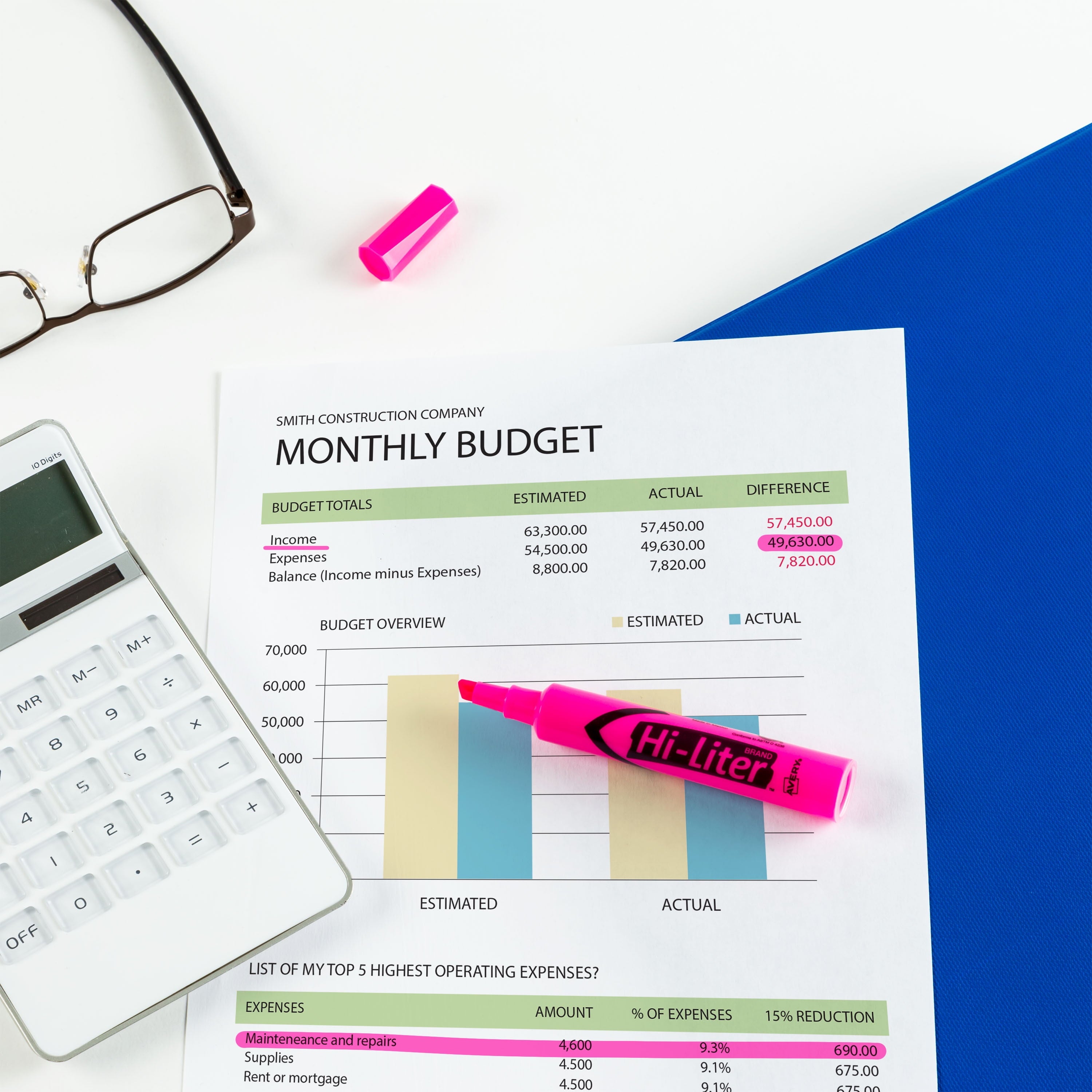 Avery Hi-Liter Desk-Style Highlighter, Fluorescent Pink (24010)