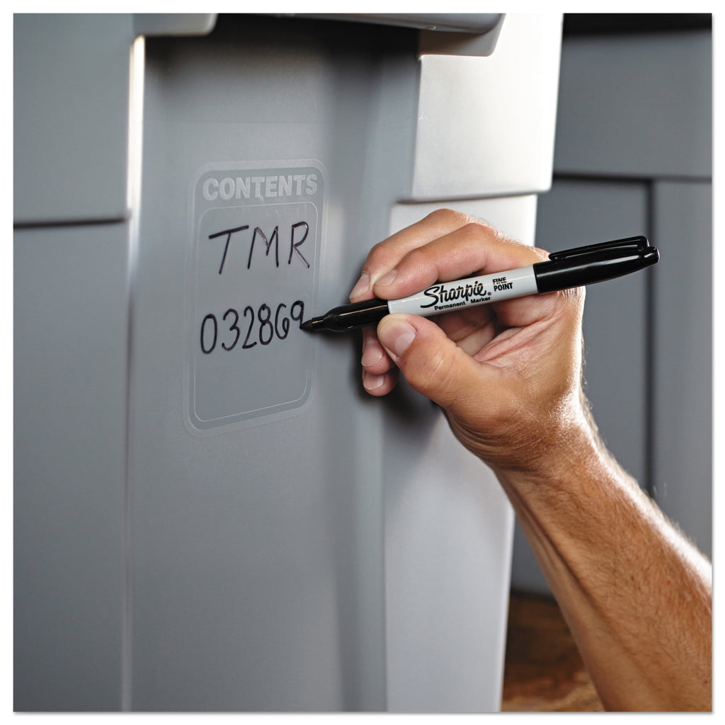 Sharpie Fine Point Permanent Marker, Black, Dozen