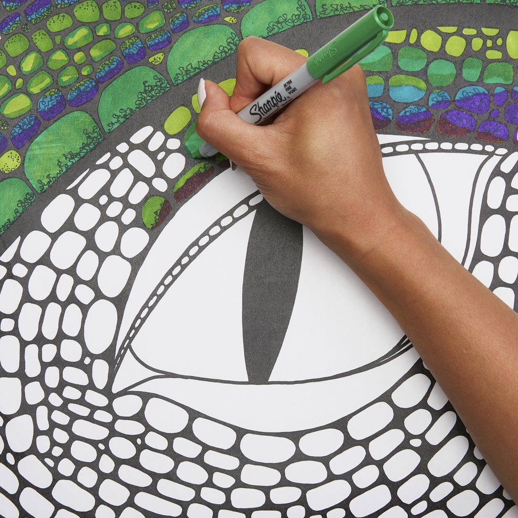 Sharpie Permanent Markers with Pouch, Ultra Fine Point, 24 Count