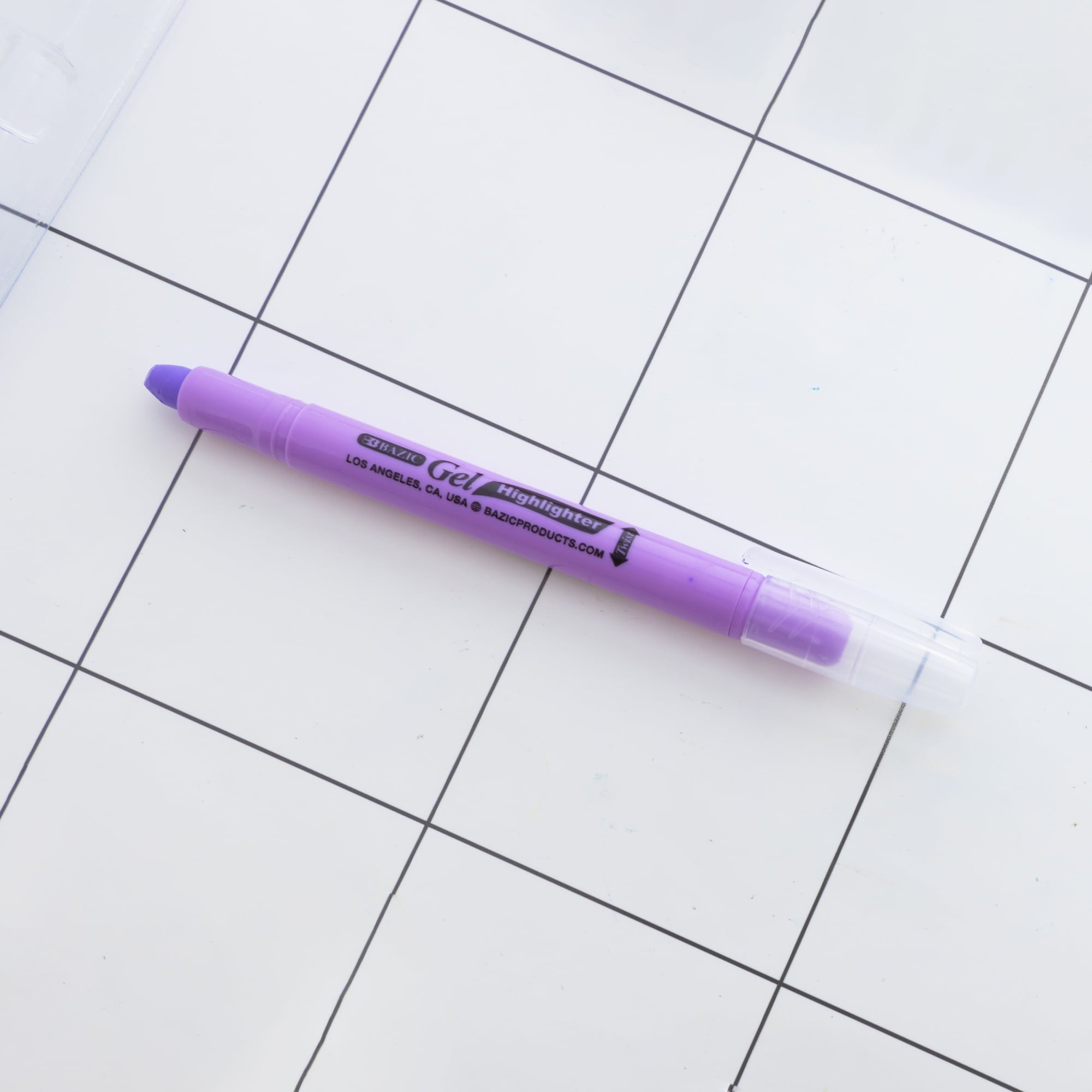 BAZIC Highlighter Gel Pen Bible Highlighter, No Bleed Pastel Highlighting Coloring Pen (5/Pack), 12-Packs