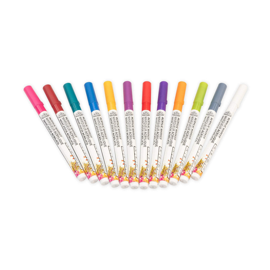 Royal & Langnickel 12 Piece Acrylic 1.2 mm Jewel Markers