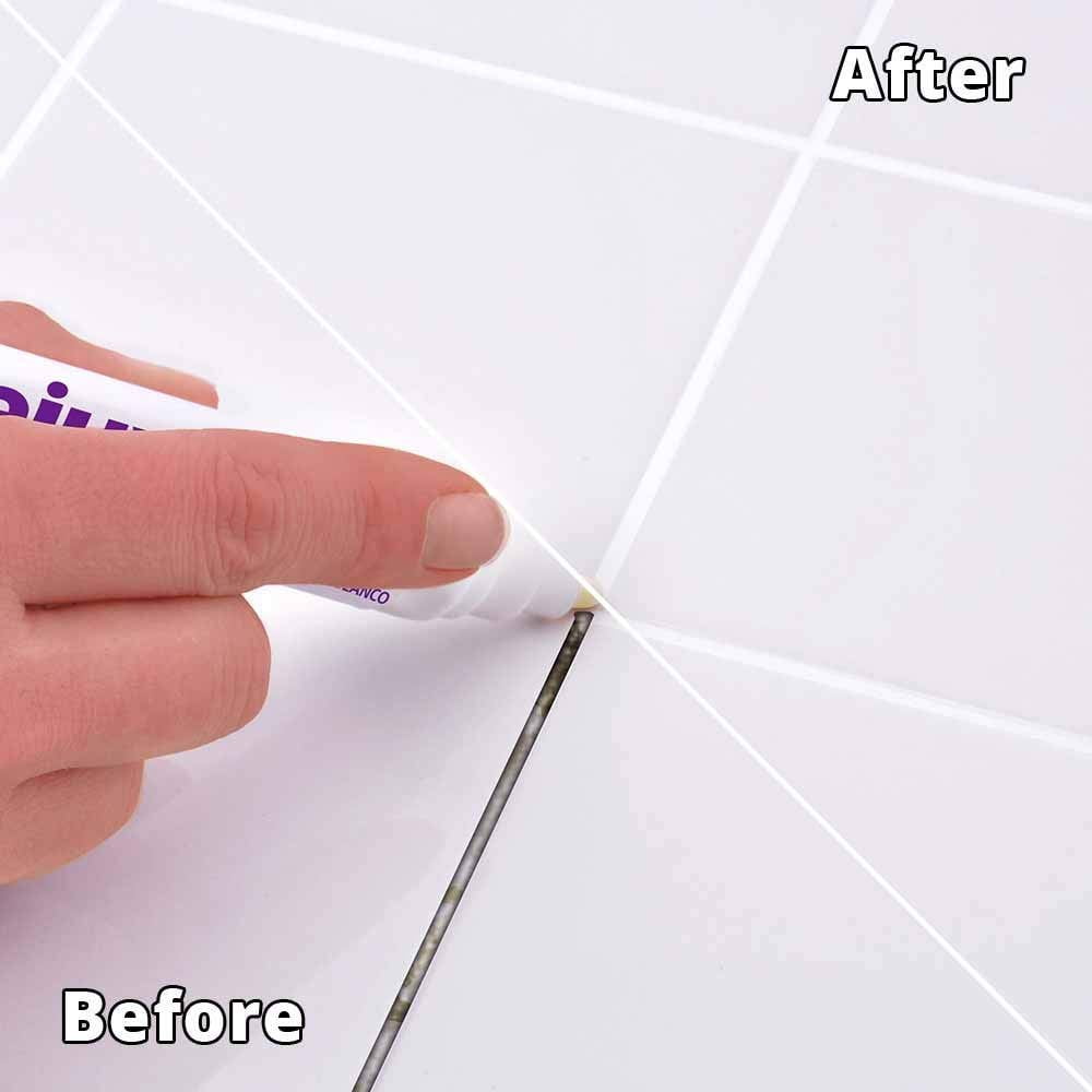 Rejuvenate White Grout Restorer Marker Pens Restore and Renew Dingy Stained Grout in Minutes 2 Units Pack